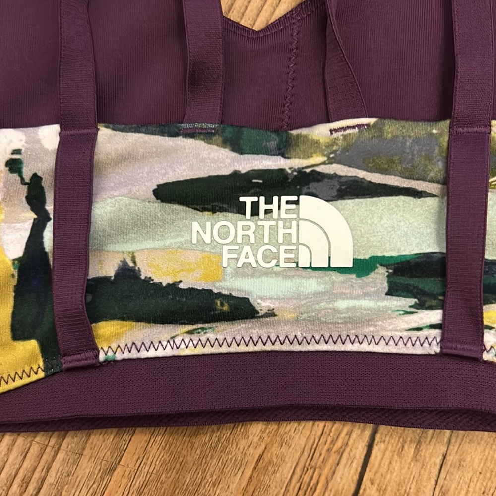 The North Face Women’s Sports Bra Purple/Green Size Small - Picture 3 of 4